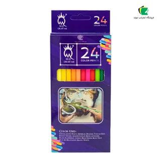 مداد رنگی ۲۴ رنگ ام کیو